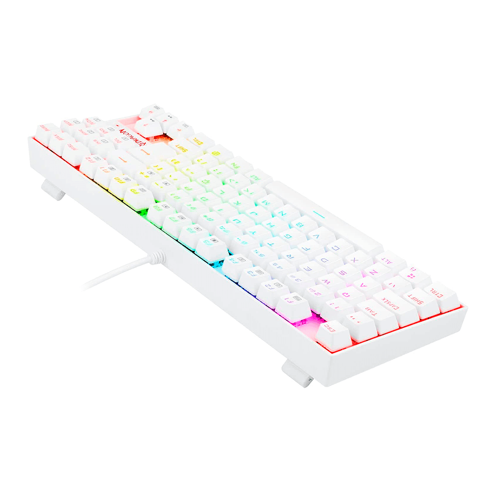 Teclado Mecánico Gamer Redragon Kumara K552 Rainbow TKL RGB Switch Blue Alámbrico Español