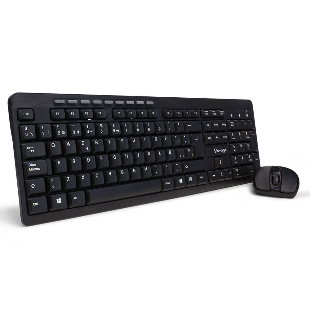 Kit De Teclado Y Mouse Vorago KM-304 Inalámbrico USB Español