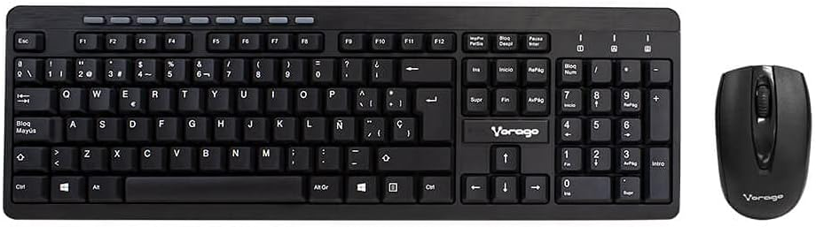 Kit De Teclado Y Mouse Vorago KM-304 Inalámbrico USB Español