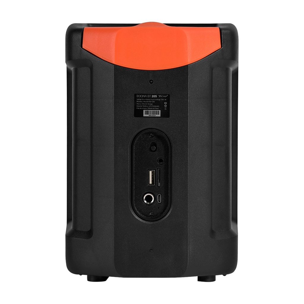 Bafle Vorago KSP-205 Bluetooth Alámbrico/Inalámbrico 10W RMS USB
