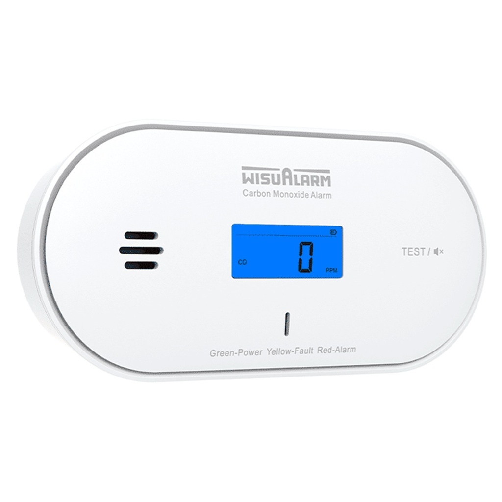 Detector de Monóxido de Carbono (CO) Dahua DHI-HY-GC30A Autónomo Mide Temperatura y Humedad