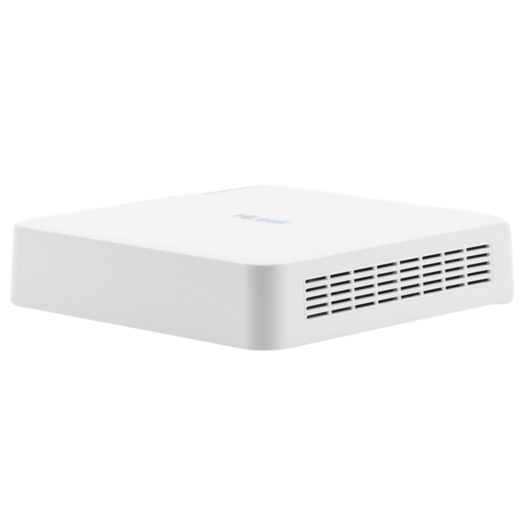 NVR 4 Megapixel Compatibles con Cámaras AcuSense 4 Canales IP 4 Puertos PoE+ 1 Bahía de Disco Duro Salida en Full HD