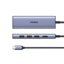 Docking Station Ugreen 20956A Hub USB C - HDMI USB A 3.0 5 Gbit/s 