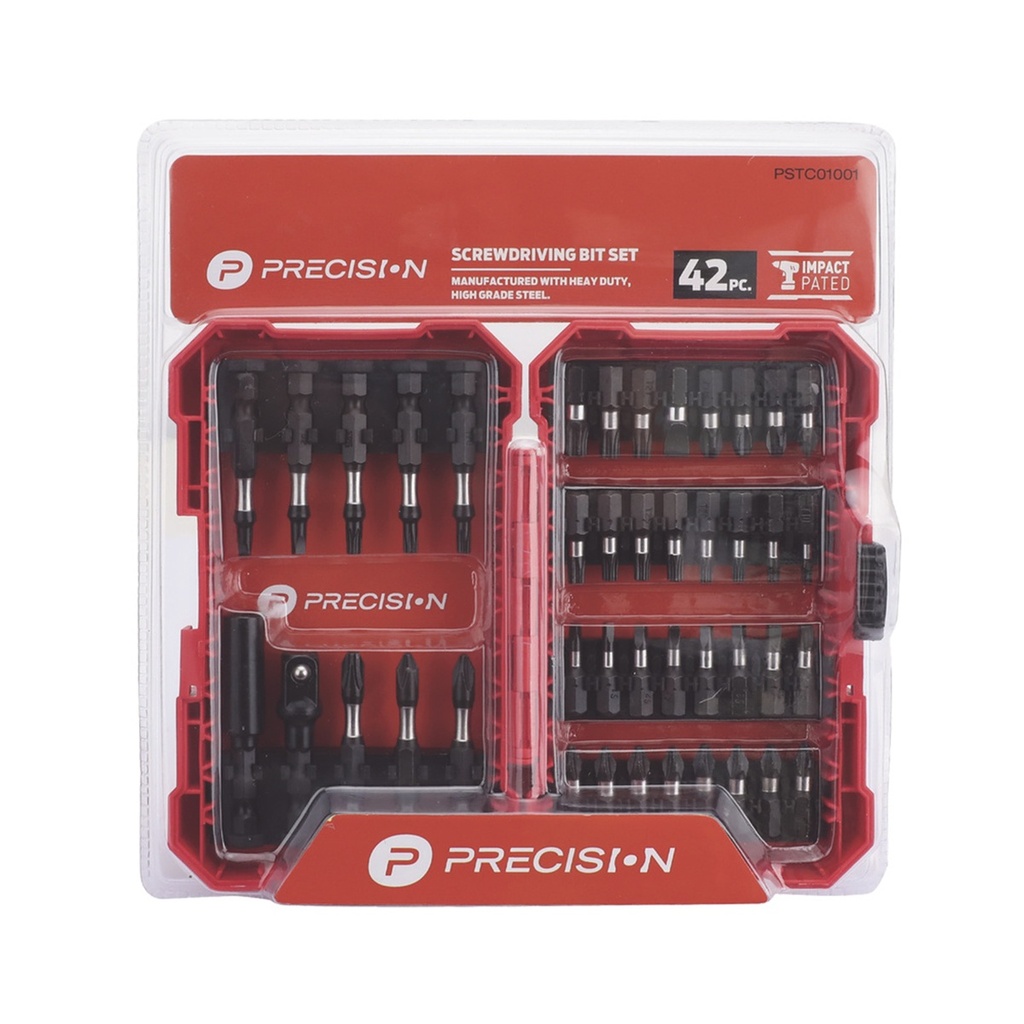 Juego de Brocas y Puntas Precision PSTC01001 42 Piezas 
