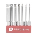 Juego de Llave Hexagonal Precision PST-C01-004 7 Piezas Acero Cromado 
