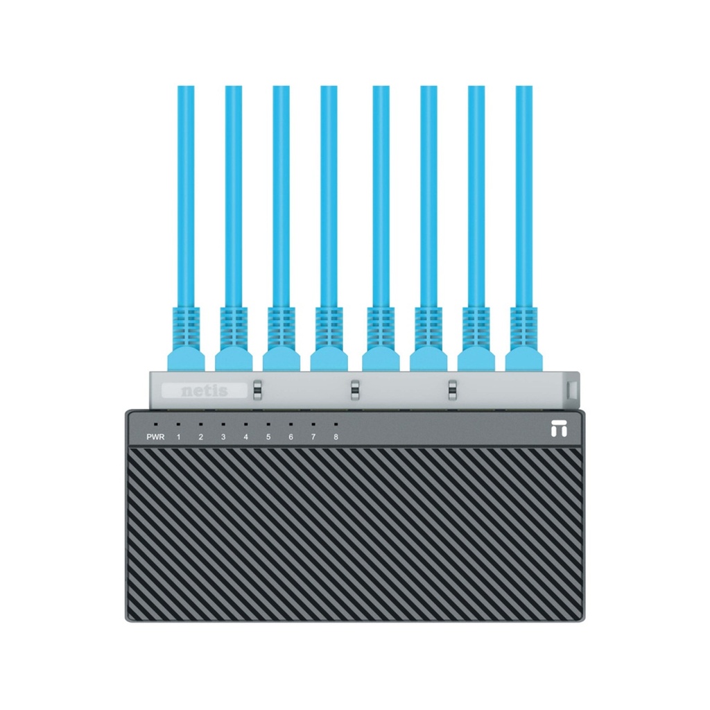 Switch Netis Fast Ethernet ST3108C 8 Puertos10/100Mbps 8Gbit/s 2000 Entradas No Administrable