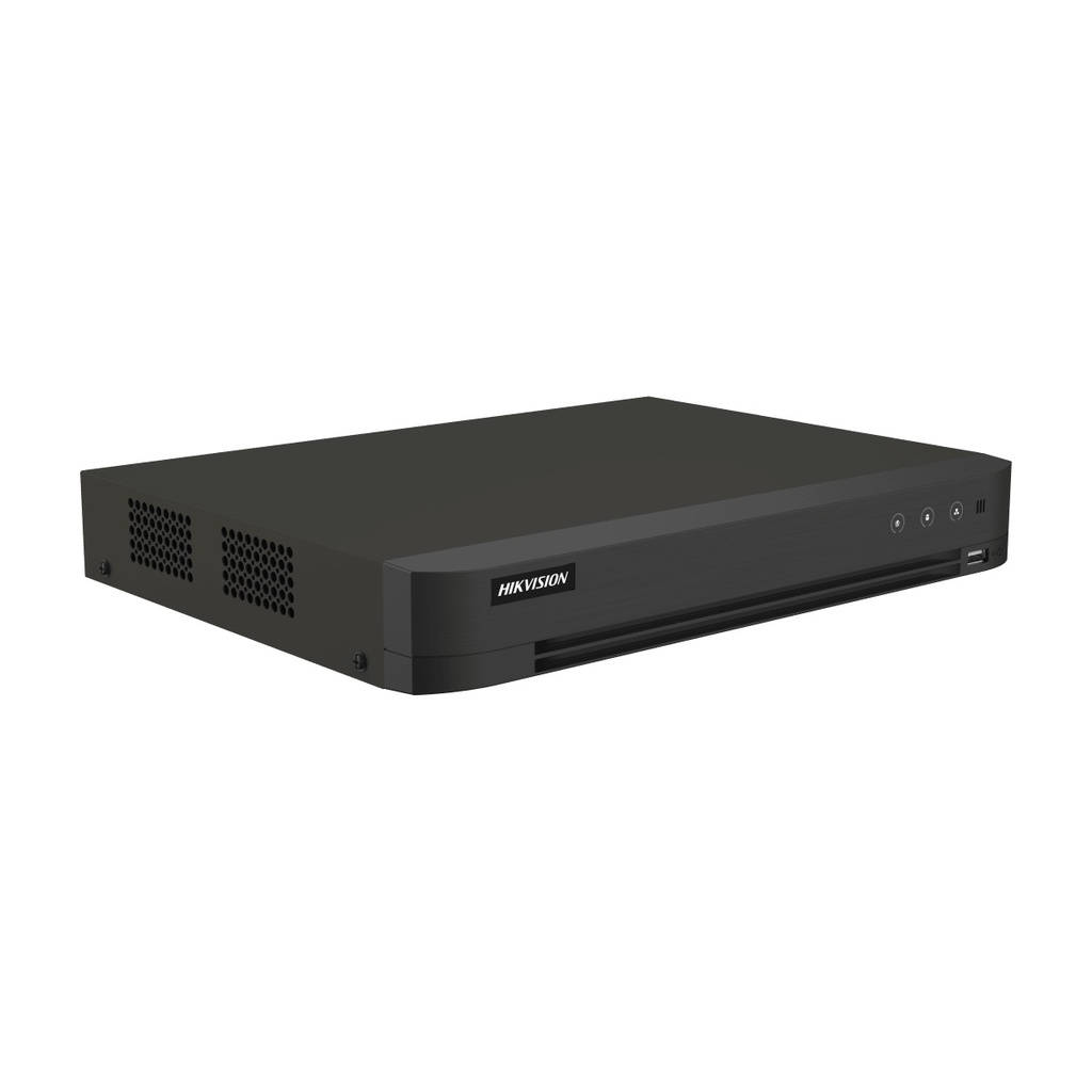 DVR 24 Canales Hikvision IDS-7216HQHI-M1/XT Para 1 Discos Duros máx. 10TB 1x USB 2.0 1x RJ-45