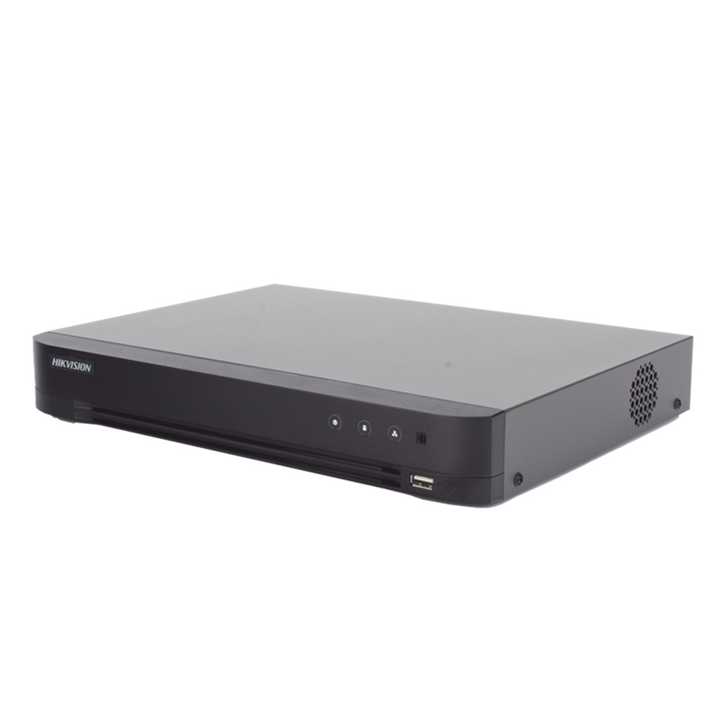DVR 4 Canales Hikvision IDS-7204HUHI-M1/XT Para 1 Discos Duros máx. 10TB 2x USB 2.0 1x RJ-45