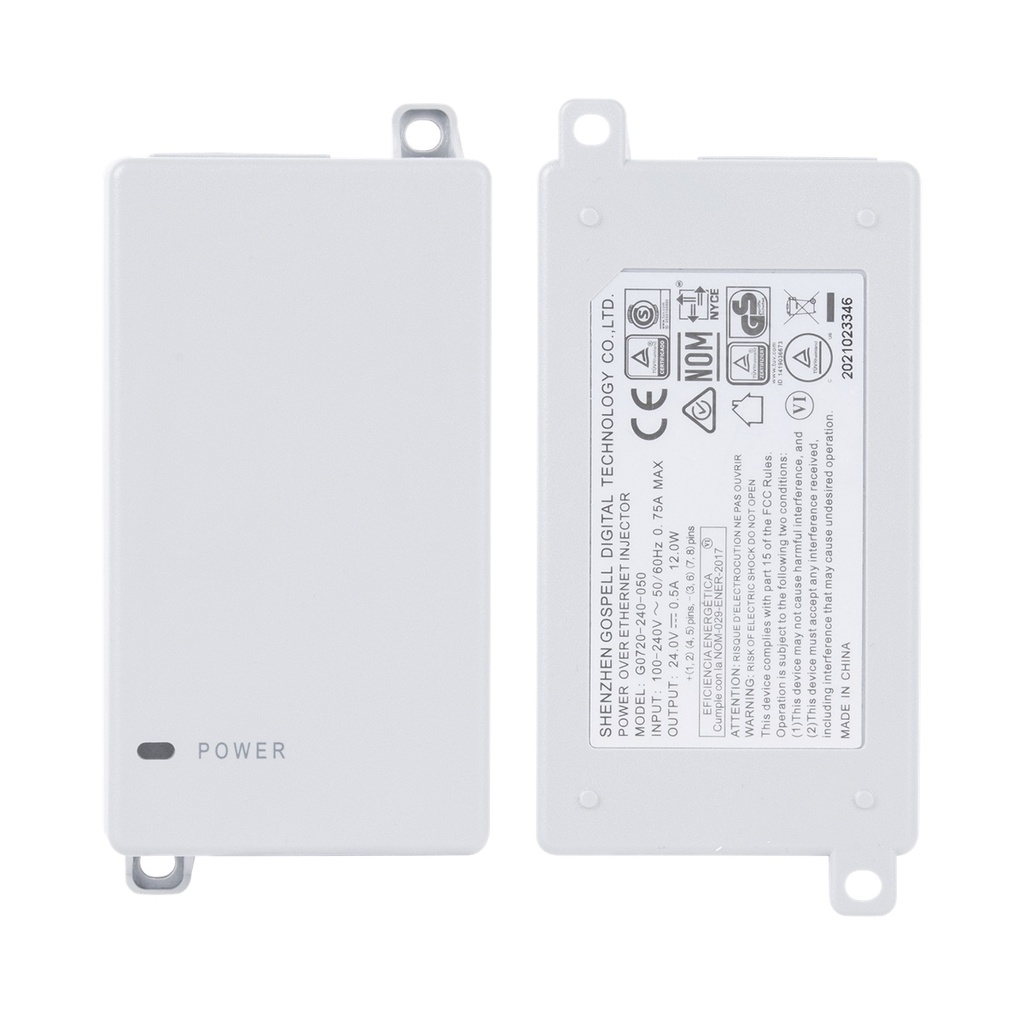 Inyector PoE Pasivo Gigabit De Pared Para C5x C5c De Mimosa Voltaje De Salida 24Vcc