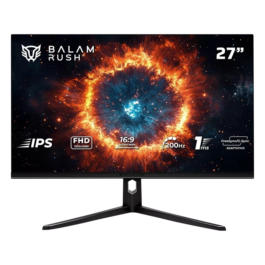 Monitor Gamer Balam Rush Hyper Nova MHN27Y LED 27" Full HD G-Sync/FreeSync 200Hz HDMI/DisplayPort