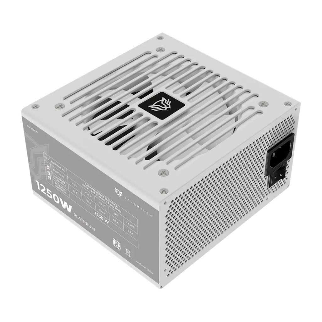 Balam Rush Fuente de Poder PC 1250W Gamer MAGNETAR 1250MR 80 Plus Platinum Modular Blanco BR-937627