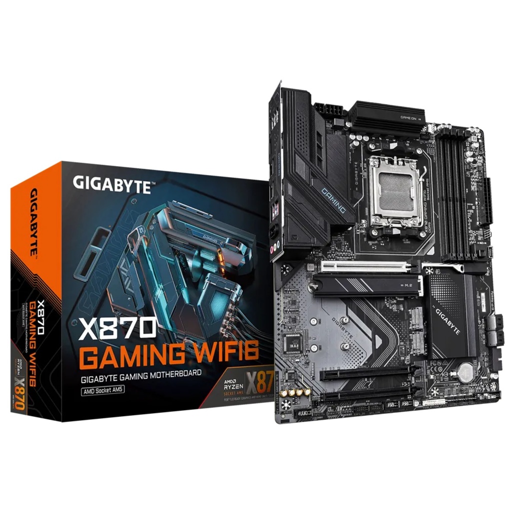 Tarjeta Madre Gigabyte X870 GAMING WF6 ATX AMD X870 256GB DDR5 HDMI/DP para AMD 