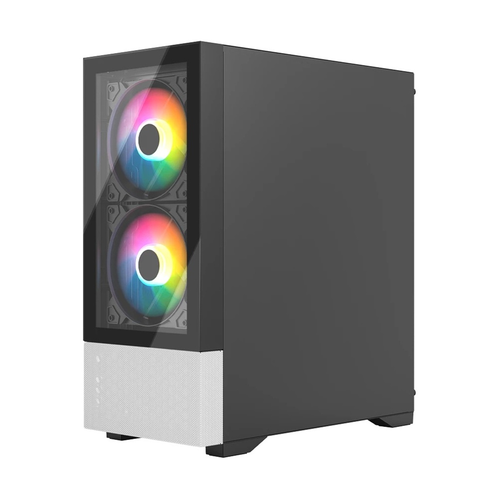 Gabinete Balam Rush Nitrox Crystal 5500 CBW Midi-Tower Micro-ATX/Mini-ITX USB 2.0/3.0 Sin Fuente 3 Ventiladores Instalados