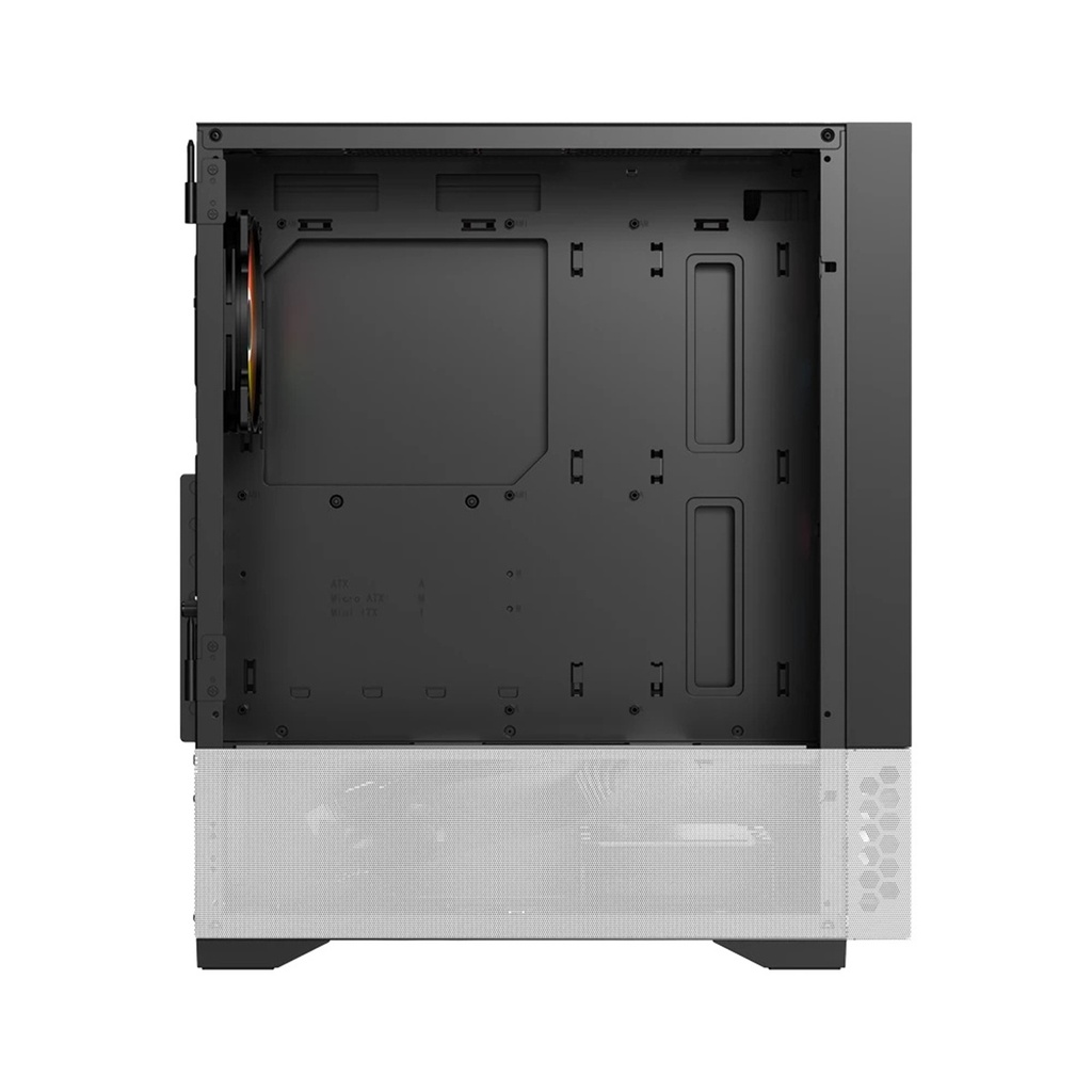 Gabinete Balam Rush Nitrox Crystal 5500 CBW Midi-Tower Micro-ATX/Mini-ITX USB 2.0/3.0 Sin Fuente 3 Ventiladores Instalados