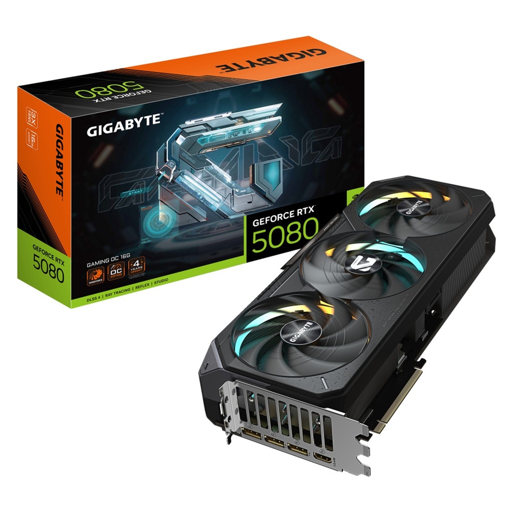 Tarjeta de Video Gigabyte NVIDIA GeForce RTX 5080 GAMING OC 16GB 256-bit GDDR7 PCI Express 5.0
