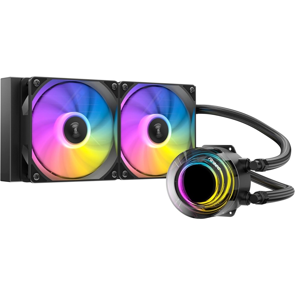 Enfriamiento Líquido Para CPU Antec VORTEX LUM 240 2x 120mm Hasta 1800RPM