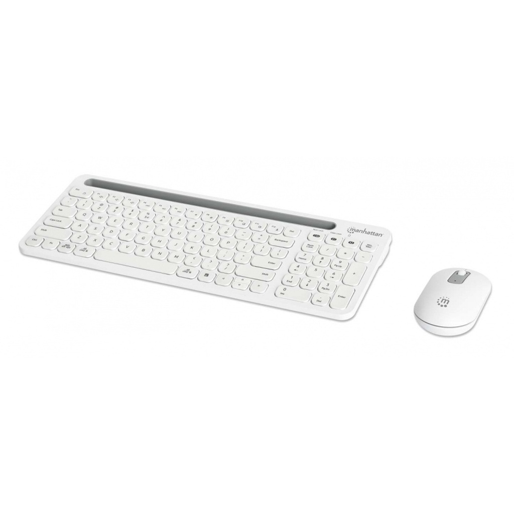 Kit de Teclado y Mouse Manhattan 180580 RF Inalámbrico Bluetooth Inglés
