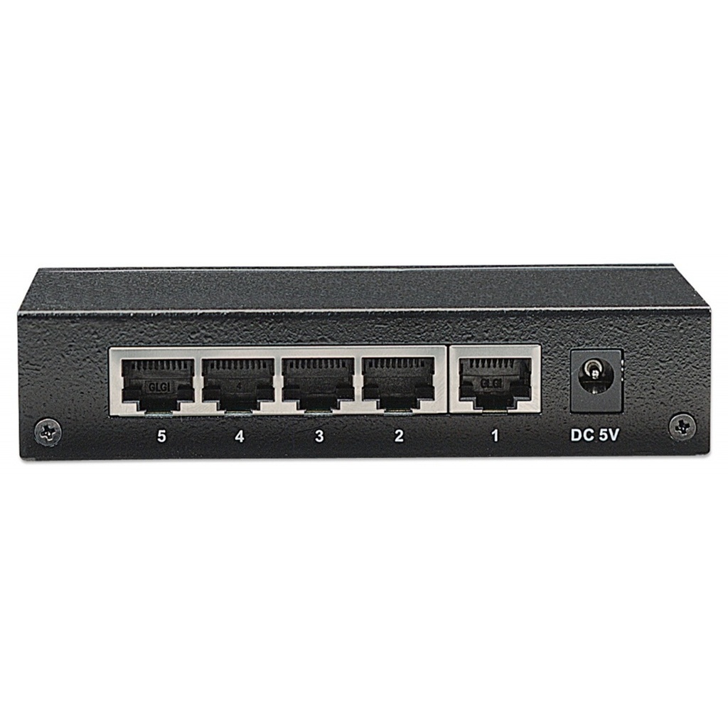 Switch Intellinet Gigabit Ethernet 530378 5 Puertos 10/100/1000Mbps 1024 Entradas No Administrable 