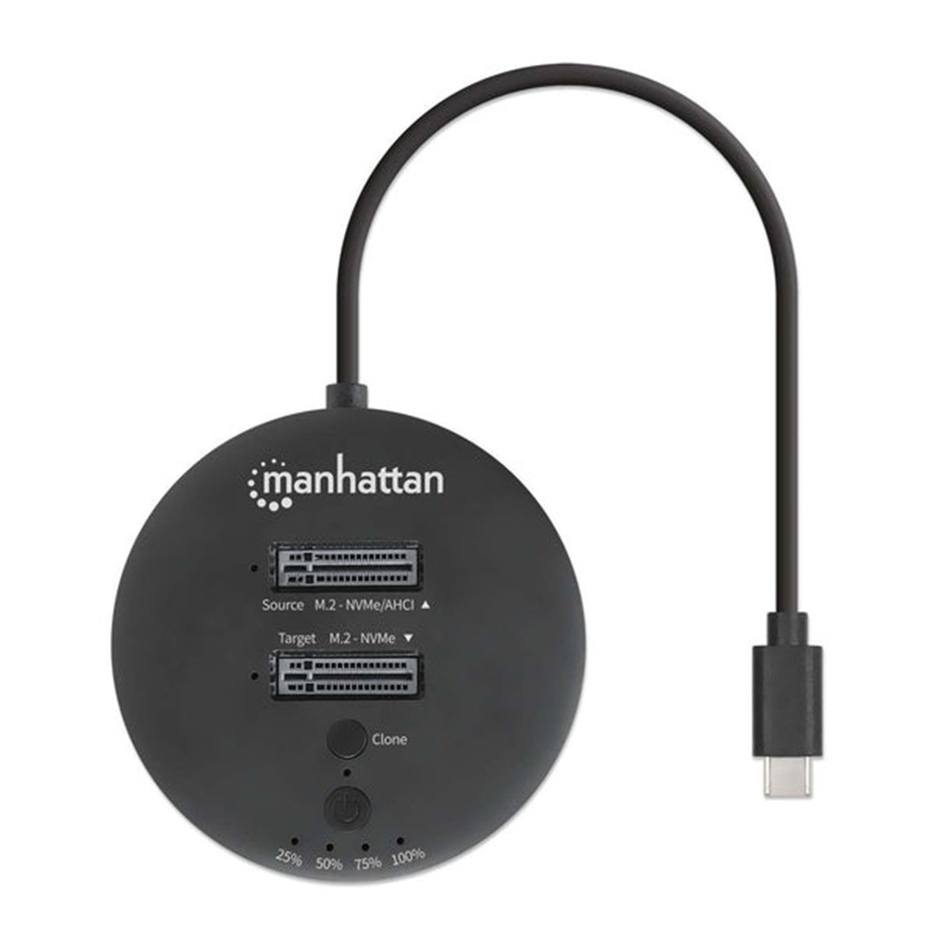 Gabinete de Disco Duro Manhattan 130752 M.2 USB C 2.0