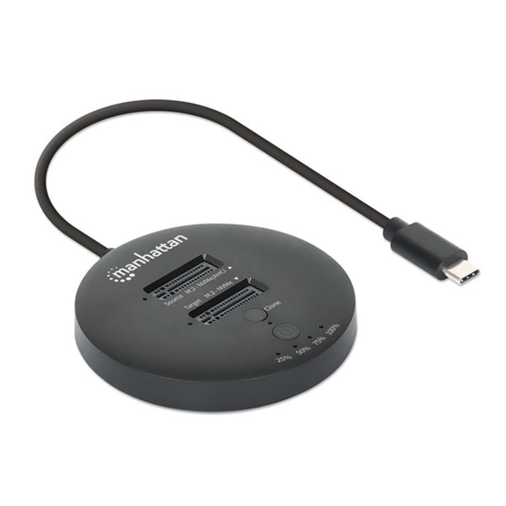 Gabinete de Disco Duro Manhattan 130752 M.2 USB C 2.0