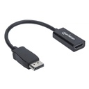 Adaptador DisplayPort Manhattan 151634 DisplayPort Hembra - HDMI Macho 