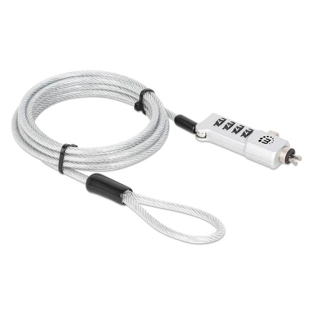 Candado de Llave para Laptop Manhattan 440301 1.8 Metros