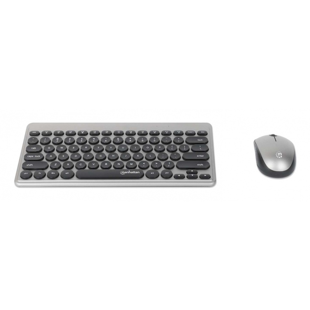 Kit de Teclado y Mouse Manhattan 180795 RF Inalámbrico Inglés