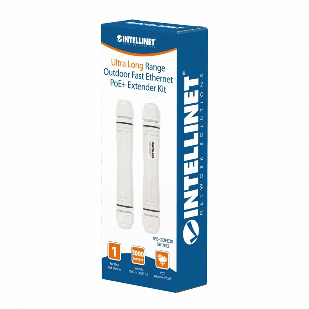 Extensor PoE Intellinet 561952 10/100Mbit/s 48V 2x RJ-45 