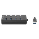 Docking Station Manhattan 180887 USB A 3.1 - 4x USB A 3.1 5 Gbit/s 
