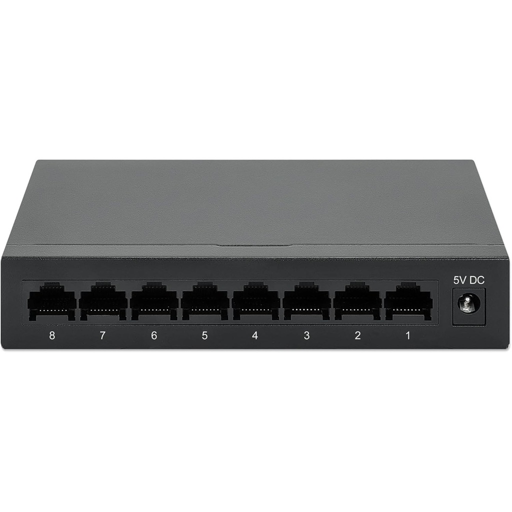 Switch Intellinet Gigabit Ethernet 530347 8 Puertos 10/100/1000Mbps 4096 Entradas No Administrable 