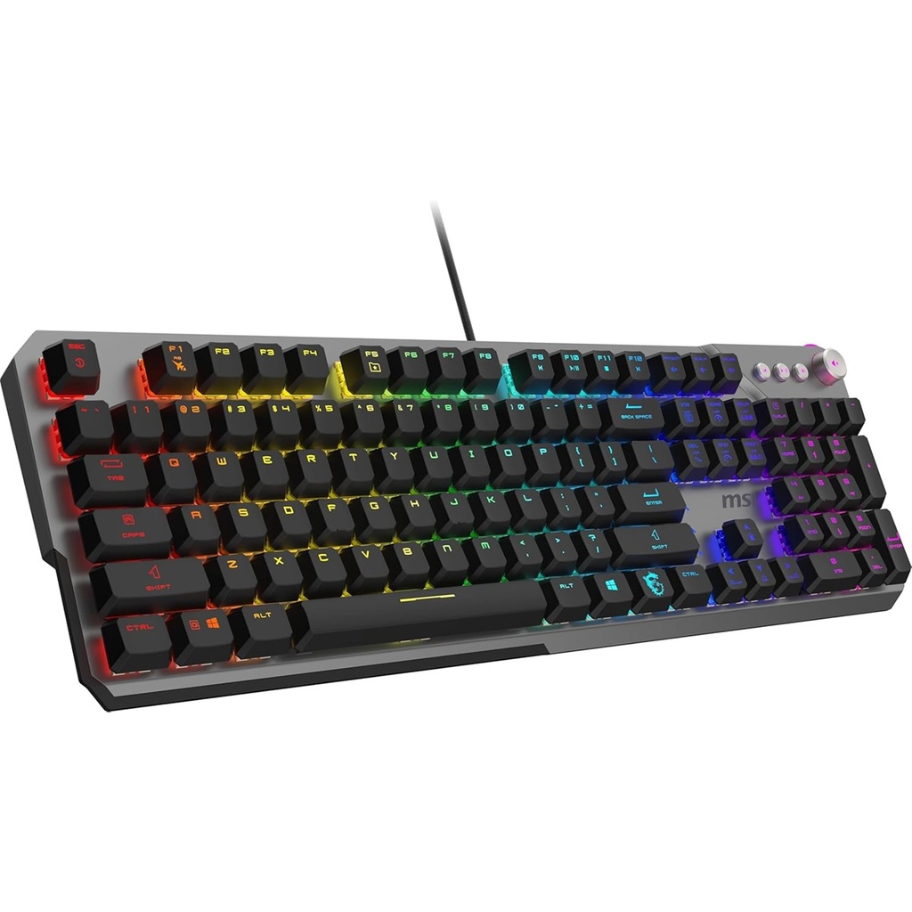 Teclado Mecánico Gamer MSI STRIKE 600 SILENT LED RGB Alámbrico USB Inglés
