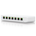 Switch de 8 Puertos GbE Ubiquiti USW Ultra 7 Puertos PoE+ y 1 Puerto Entrada PoE++ con Opciones de Montaje Versátiles