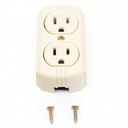 Contacto Dúplex Surtek SYS-136404 127 Vca 15 A Max. Para Sobreponer 