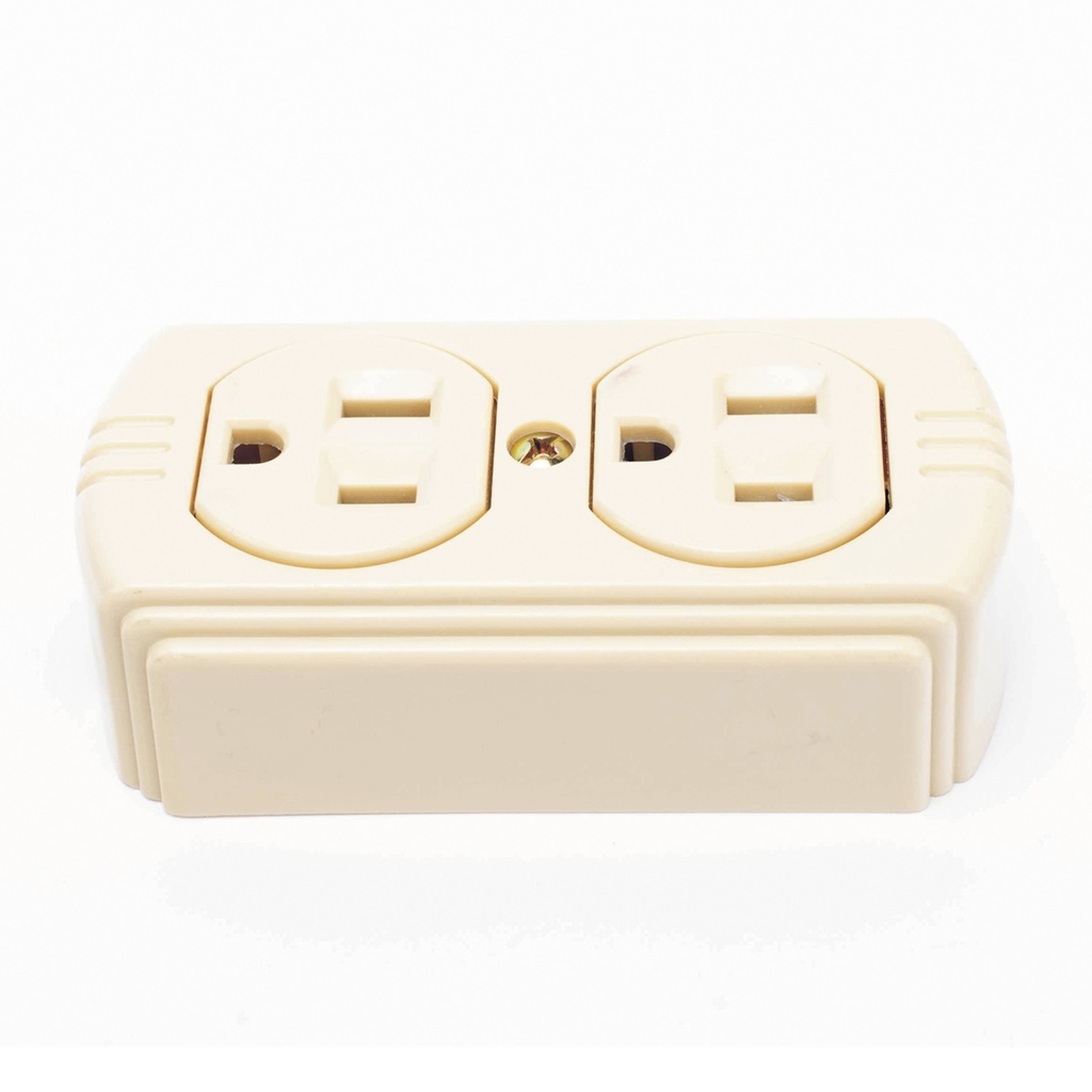 Contacto Dúplex Surtek SYS-136404 127 Vca 15 A Max. Para Sobreponer 