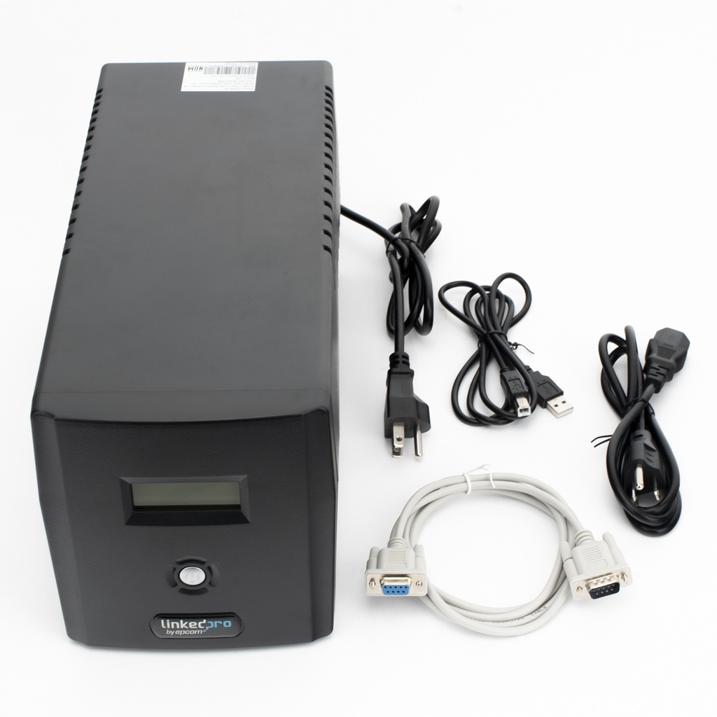 No Break Linkedpro LP1200LCD Línea Interactiva 720W 1200VA Entrada 81V - 145V Salida 120V 6 Contactos 