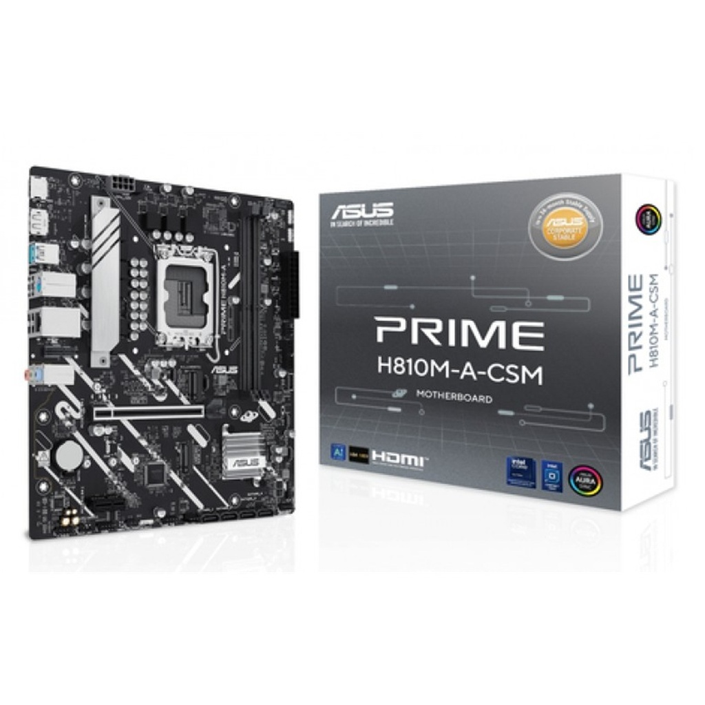 Tarjeta Madre Asus Prime H810M-A-CSM LGA 1851 2x DDR5-SDRAM Micro ATX