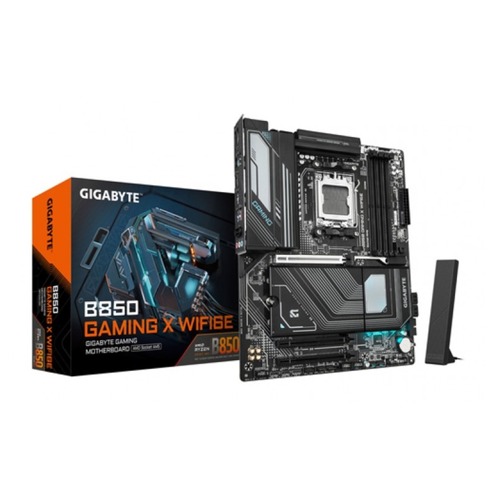 Tarjeta Madre Gigabyte B850 GAMING X WIFI6E ATX AM5 AMD B850 256GB DDR5 HDMI/DP para AMD 