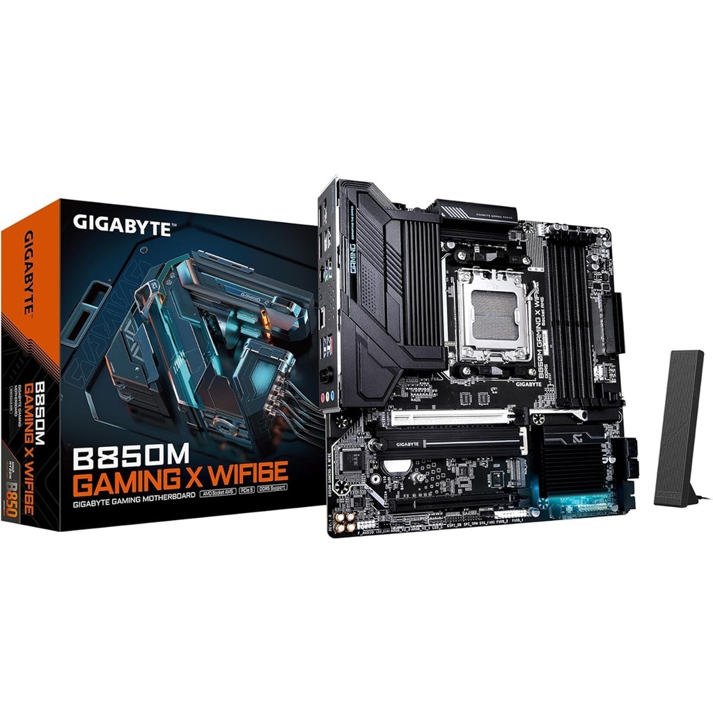 Tarjeta Madre Gigabyte B850M GAMING X WIFI6E Micro-ATX AM5 AMD B850 256GB DDR5 HDMI/DP para AMD
