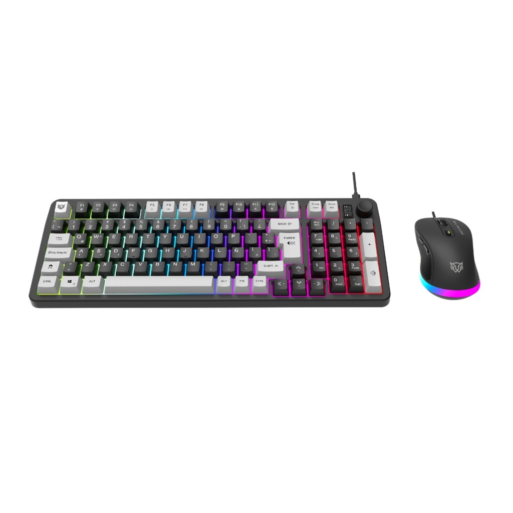 Kit Gamer de Teclado y Mouse Balam Rush Squad Conquest KG515 Alámbrico USB Español