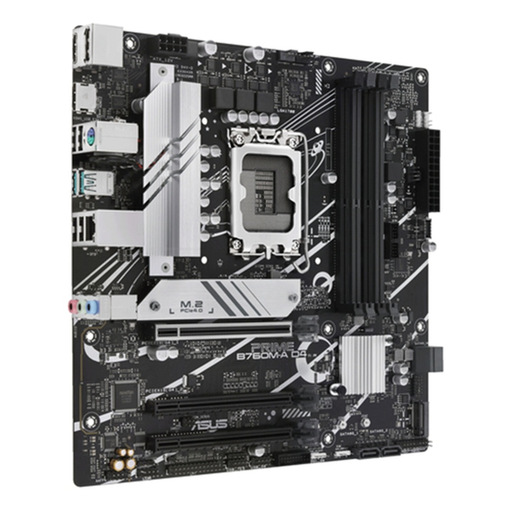 Tarjeta Madre Asus PRIME B760M-A D4-CSM Micro ATX LGA 1700 Intel B760 128gb DDR4 2x Hdmi 1x Dp