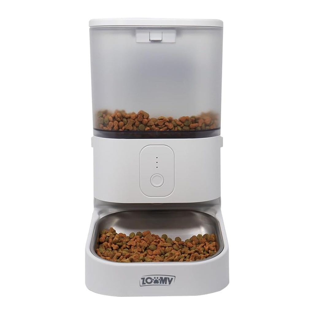 Comedero inteligente para mascotas de 6 litros manejo con app con plato de acero inoxidable para perros y gatos
