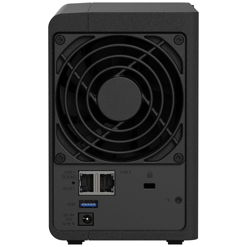 Nas diskstation ds225+ | 2 bahías | intel celeron j4125 | 2 gb ddr4 | hasta 40 tb | puertos 1gbe y 2.5gbe | usb 3.2 gen 1 | compatible con raid | synology dsm.