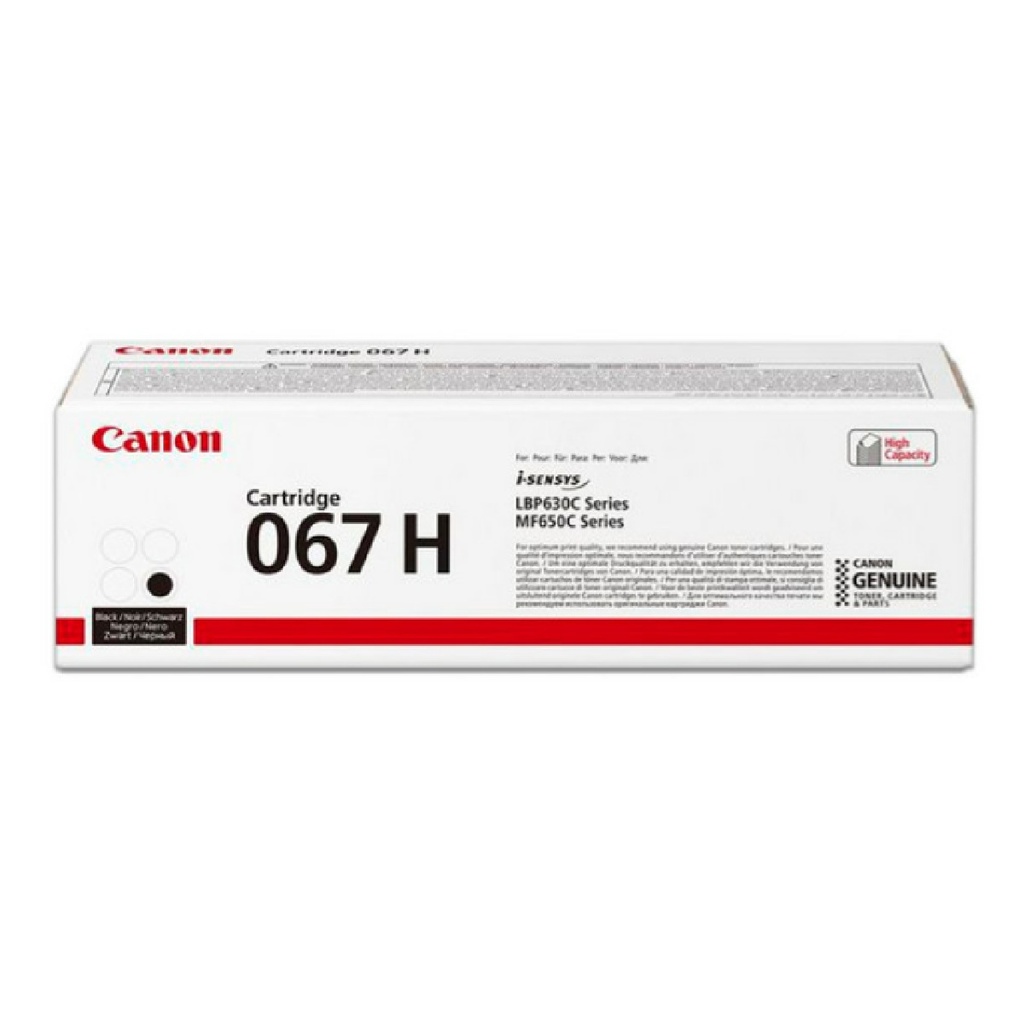 Tóner Canon 067H Color Negro Rinde 2.350 Páginas 