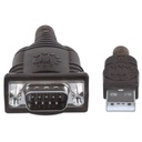 Cable USB Serial Manhattan USB Macho - DB9 Macho 45cm