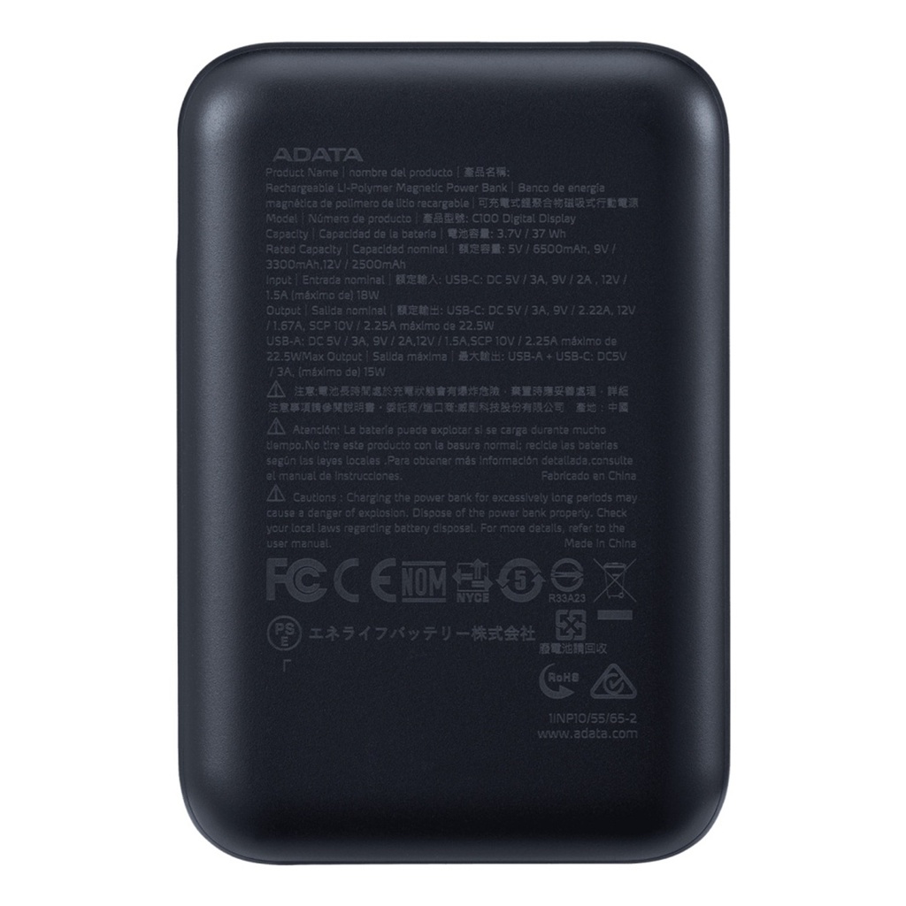 Cargador Portátil Adata Power Bank C10022 10.000mAh
