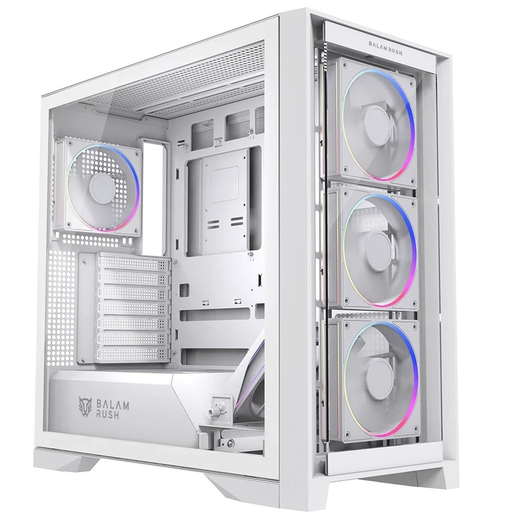 Gabinete Balam Rush Carbono Polar Twin Mate 9900 Midi-Tower ATX/Micro-ATX/ITX USB 2.0/3.0 Sin Fuente 2 Ventiladores Instalados
