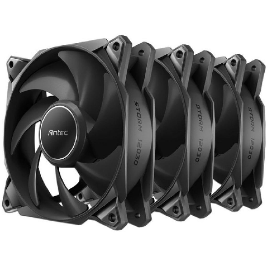 Kit 3 Ventiladores Antec Storm T3 120mm 2200RPM Pwm De 4 Pines