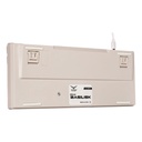 Teclado Gamer Mecanico Naceb Gray Basilik LED RGB 75% Huano Red Alámbrico USB Español