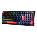 Teclado Gamer Mecánico Naceb Phyton LED RGB Switch Brown Inalámbrico RF Inalámbrico Español