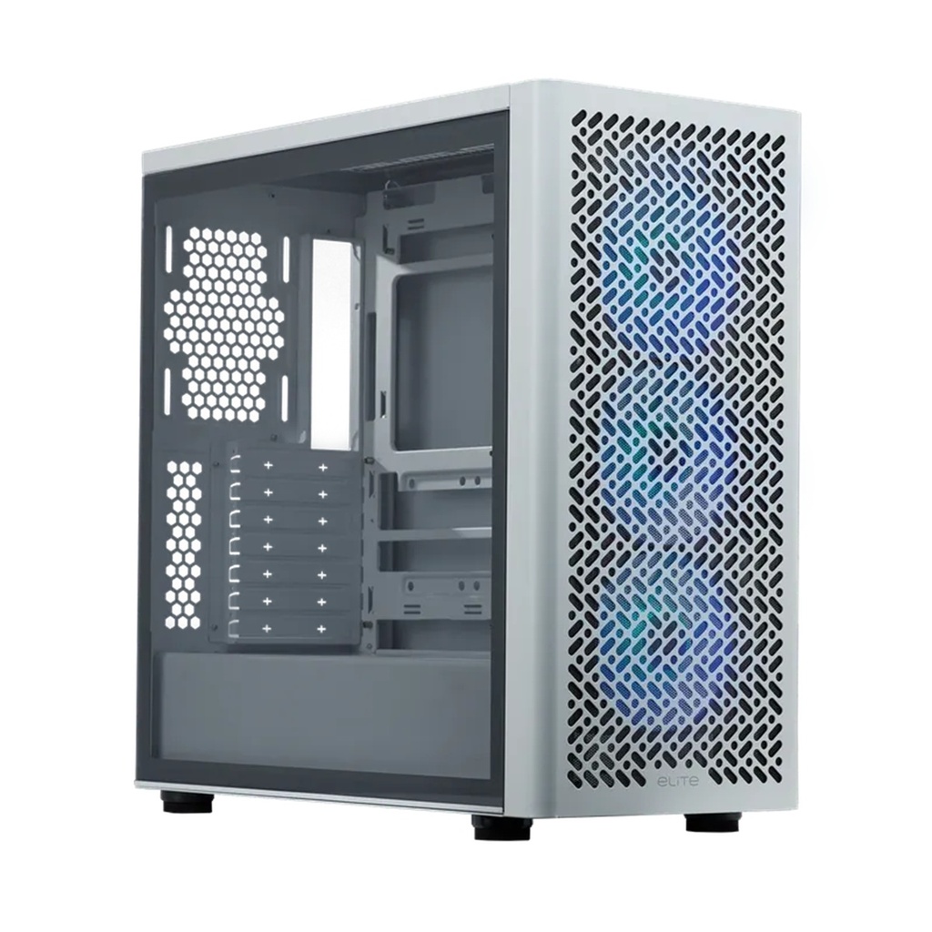 Gabinete Cooler Master ELITE 502, Midi-Tower ATX/EATX/Micro-ATX/Mini-ITX USB 3.0 Sin Fuente 3 Ventiladores Instalados